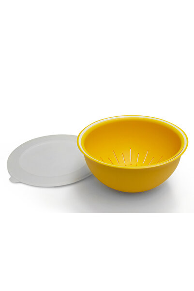 Omada Set Salad bowl + colander + lid d.26 cm / 3.5L SanaLiving - Yellow