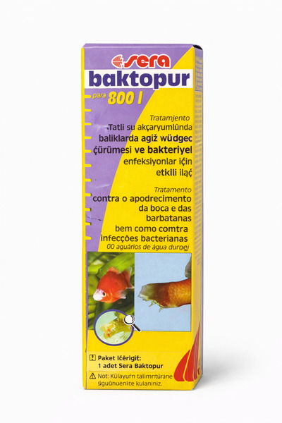 AQUA ROYAL PETSHOP Sera Baktopur Akvaryum Balık Bakteriyel Hastalık İlacı 800 L