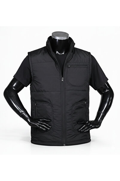 Secura İş Güvenliği Micro Vest Waterproof Black with Fleece Inside