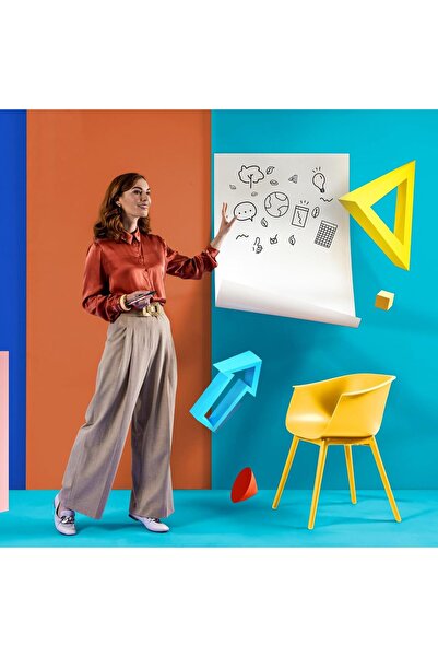 Legamaster Magic-Chart Whiteboard Foil, 25 Re-Usable Self-Stick Sheets - 60X80cm