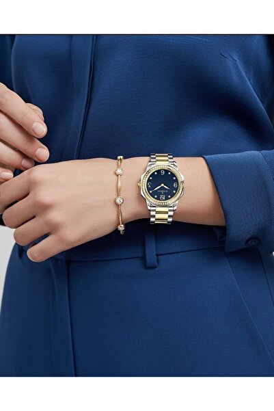 svisrose Women's two-tone steel watch (silver and gold)