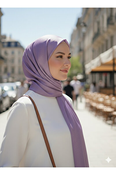 AYBORAS SİMLİ MOR YUMUŞAK DOKULU ŞAL