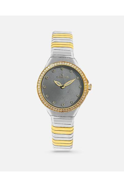 svisrose Sefrose Steel women's watch in silver and gold