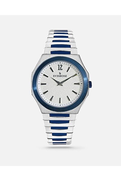 svisrose Sefrose men's watch, silver and blue