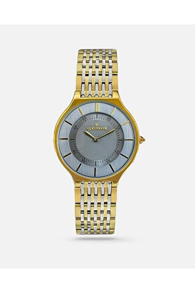 svisrose Sefrose Men's Watch, Silver and Gold Steel