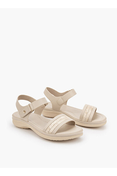 Flora Bella by Shoexpress Women Textured Hook and Loop Sandals