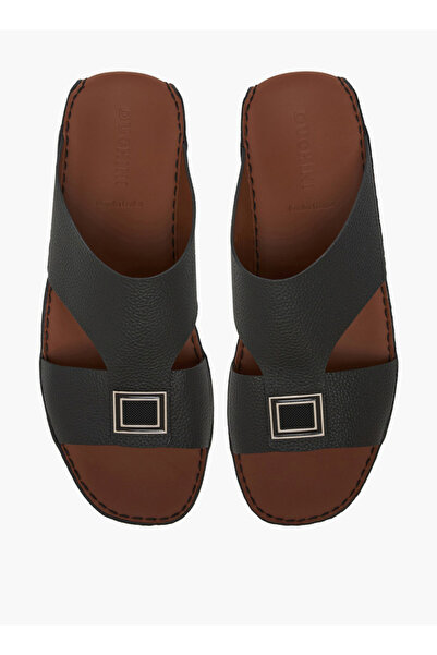 Duchini Men Textured Leather Arabic Sandals Ramadan Collection