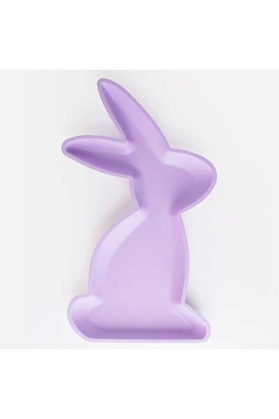 OEM Wooden Easter Plate Lilac Rabbit 21x2.8x35cm