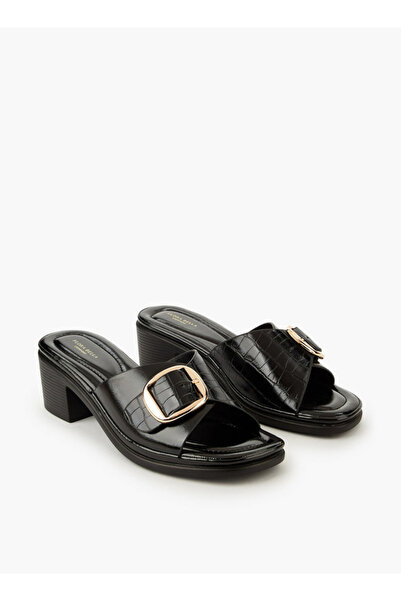 Flora Bella by Shoexpress Women Buckle Detail Block Heel Sandals