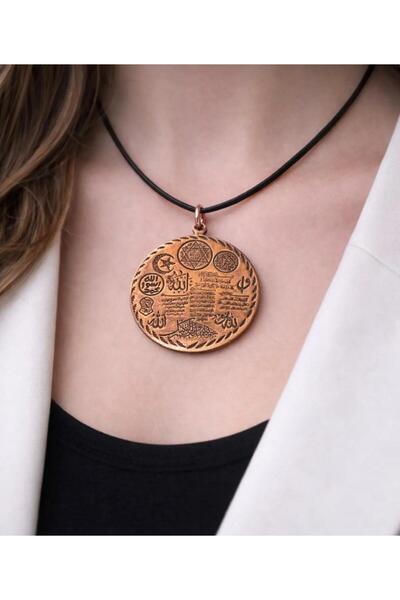 Yuchicly Copper Pendant Copper Armor Necklace Black String Celcelütiye 4 Kul ...