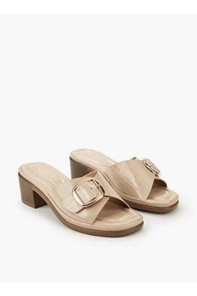 Flora Bella by Shoexpress Women Buckle Detail Block Heel Sandals