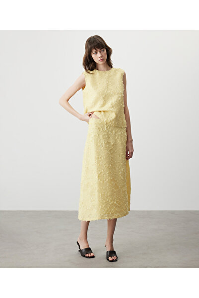 MISS IPEKYOL Püsküllü dokulu kloş etek