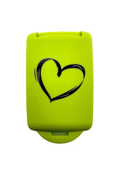 AUTOTOB Husa cheie keyless, model inima, Renault/Dacia, verde