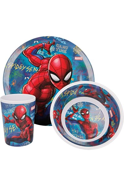 Stor Disney Spiderman Graffiti Melamine Snack 3-Piece Set