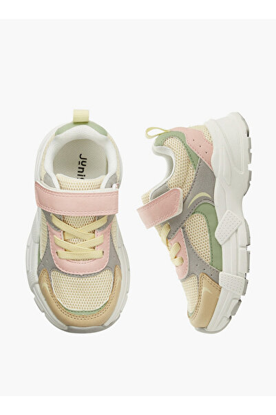 Juniors Girls Hook & Loop Ankle Sneakers