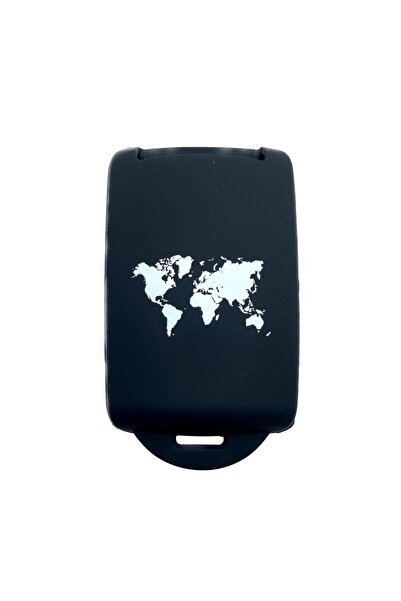 AUTOTOB Husa cheie keyless, model harta, Renault/Dacia, negru