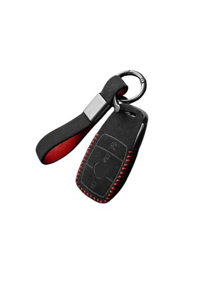 AUTOTOB Husa cheie alcantara, Mercedes-Benz A-Class, C-Class, E-Class, GLC, G...