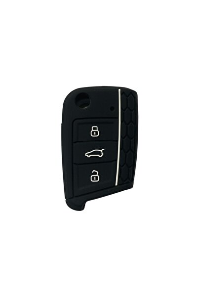 AUTOTOB Key case type VW Seat Skoda Cupra, black/white