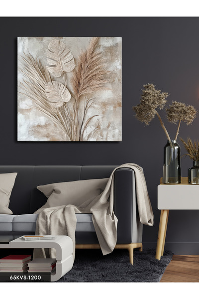 Evinemoda Boho Style Plant One Piece Square Canvas - Canvas Art Print