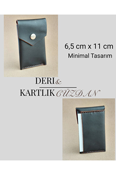 LUNA LUSTER Genuine Leather Minimalist Pocket-Size Design Men's Card Holder &...