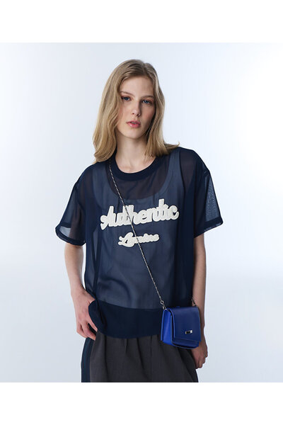 Twist SLOGANLI ÇİFT PARÇA BLUZ