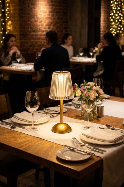 Buffer ® Uzun Klasik Çizgili Model LED Masa Lambası – Dokunmatik, 3 Renk Işık...