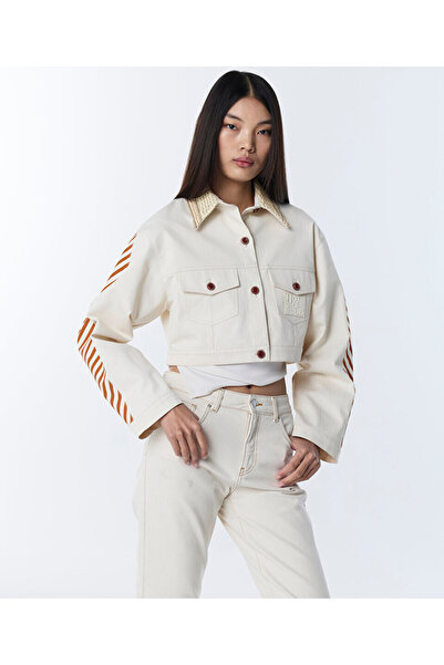 Twist KONTRAST YAKA NON DENİM MONT