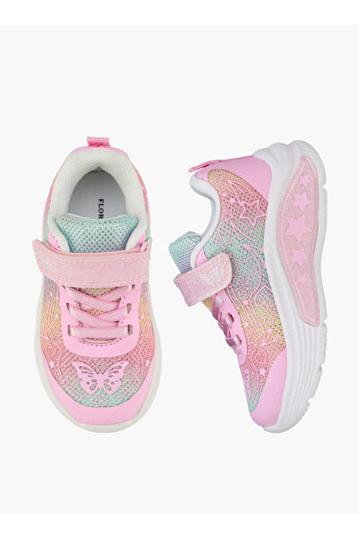 Flora Bella by Shoexpress حذاء رياضي للبنات مزين بتفاصيل لامعة مع حذاء رياضي ...