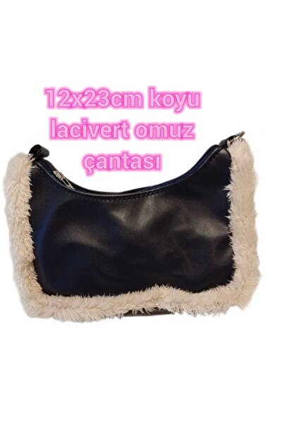 Gözenshopp Plush Detailed Leather Strap Shoulder Bag, Size 12X23 Cm, Single C...