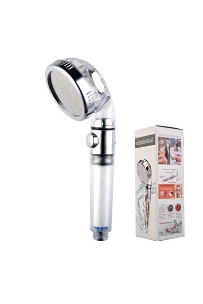 creation 3-Mode High Pressure Filtered Shower Head | One-Key Stop & PP Cotton...