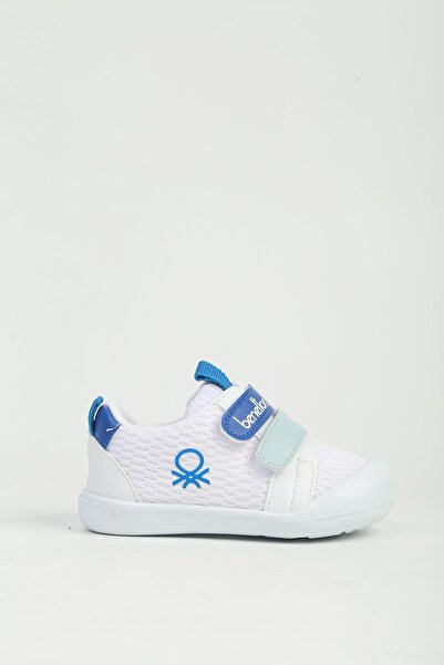 Benetton Pantofi sport pentru copii alb albastru BN-1540