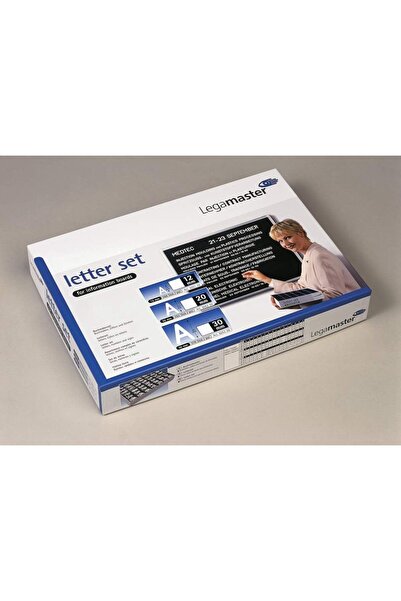 Legamaster 384pcs Letter Set for Information Boards, 30mm, White, Ref: 7-605300