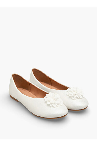 Flora Bella by Shoexpress Girls Floral Accent Ballerina Shoes
