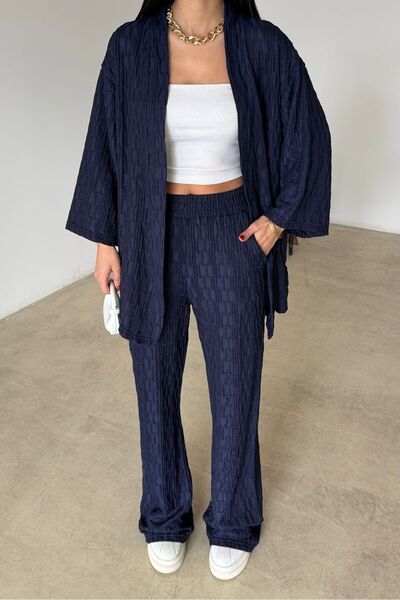 LAMİFUSTORE Bürümcük Kimono Set