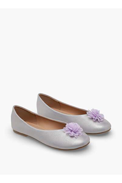 Flora Bella by Shoexpress Girls Floral Accent Ballerina Shoes