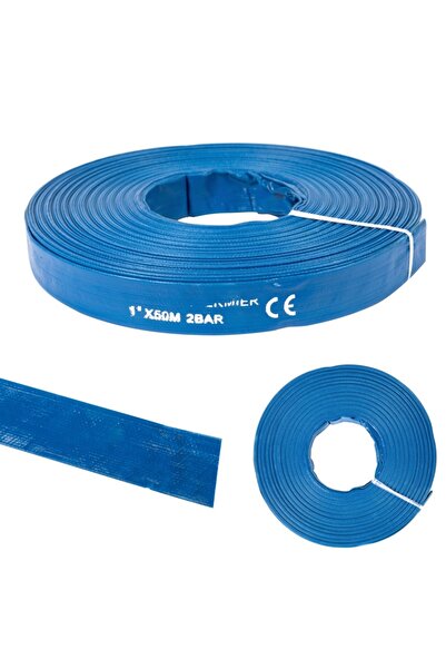 micul fermier Flat PVC Water Discharge Hose 1" 50 M