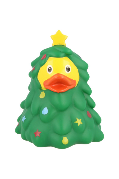 Lilalu CHRISTMAS TREE DUCK GREEN/YELLOW SMALL