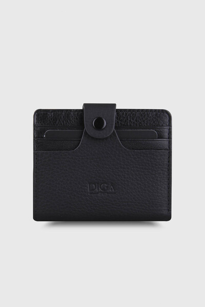 DİGA 101 Hakiki Deri Kartlık Cüzdan SİYAH