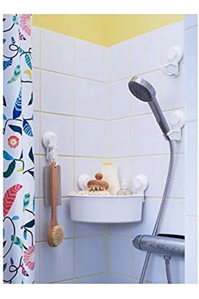 Generic TISKEN Hand Shower Park Bracket with Suction Cup, White