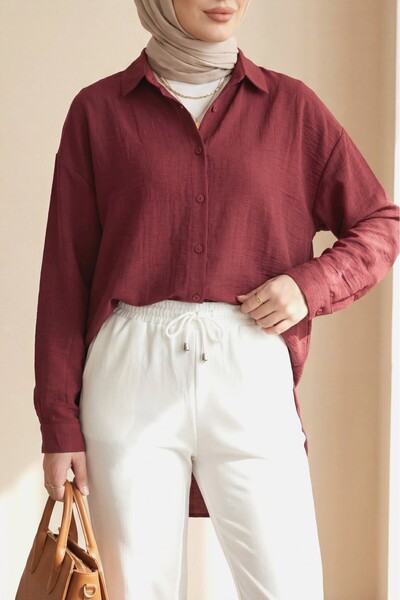 HİJABAYA Πουκάμισο με οβάλ κουμπιά