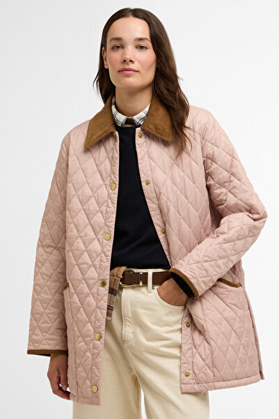 Barbour Icons Modern Liddesdale Kapitone Ceket PI53 Gardenia/Dress/Beige