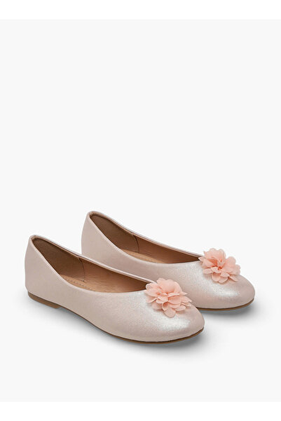 Flora Bella by Shoexpress Girls Floral Accent Ballerina Shoes