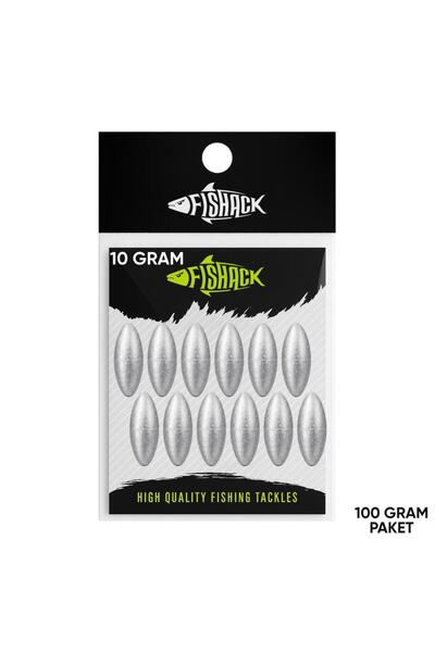 SAVEX Gezer Olta Kurşunu - Kıstırma (Zeytin) Kurşun - 10 Gram - 100 Gr Paket