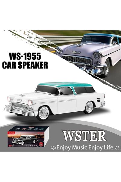 Tastech NOSTALJİK ARABA ŞEKLİNDE BLUETOOTH HOPARLÖR SD KART USB FM RADYOLU ŞA...