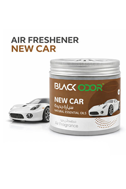 Black Odor New Car Air Freshener Jar with Natural Essential Oils for Car, Hom...