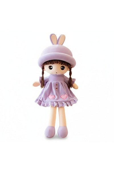 TOY LAND Cute Bunny Hat Plush Doll 45CM – Soft Stuffed Girl Doll Toy for Kids...