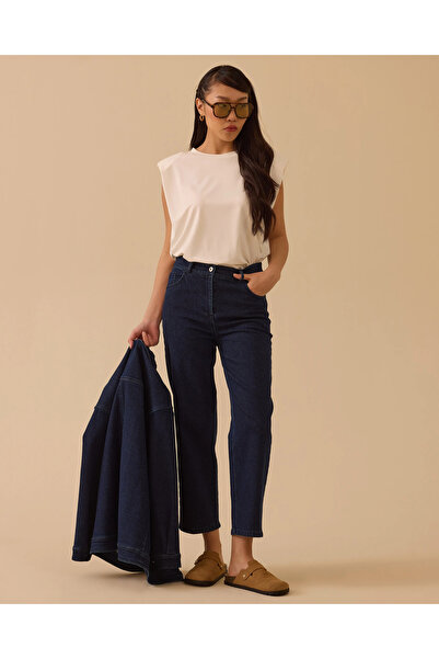 SCL Yüksek Bel Bilek Boy Jean Pantolon