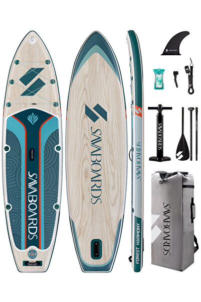SavaBoards Forest Harmony 11’ Geniş ve Dengeli Şişme Paddle Board 335x86x15 c...