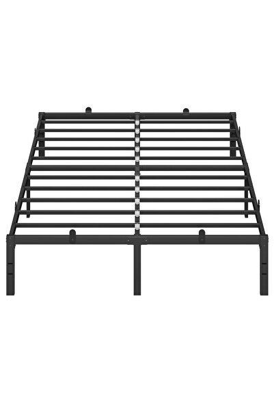 VASAGLE Double bed frame 140x190 cm, metal structure with storage space, mode...