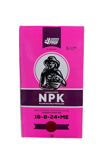 Gardenya PROF 16-8-24+ME 1 KG HARMANLANMIŞ NPK GÜBRESİ